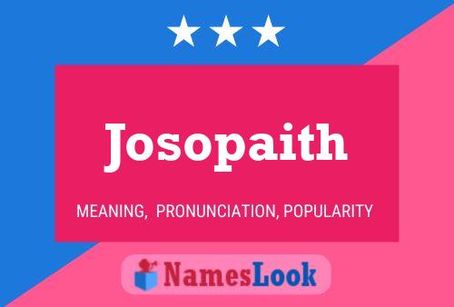 Josopaith Name Poster