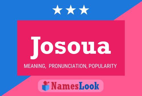 Josoua Name Poster