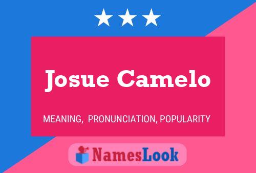 Josue Camelo Name Poster