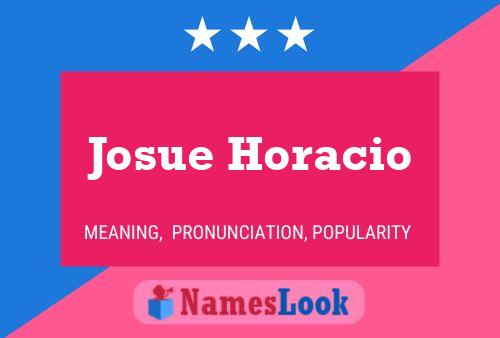 Josue Horacio Name Poster