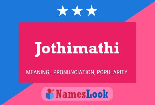 Jothimathi Name Poster