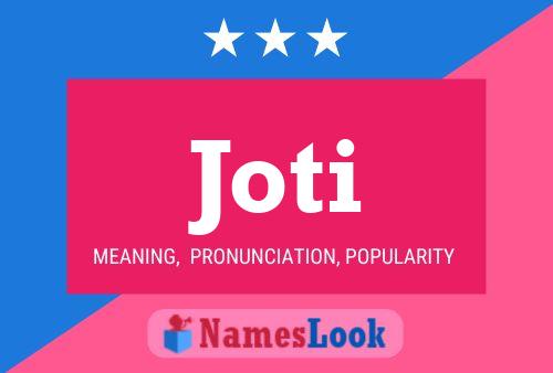 Joti Name Poster