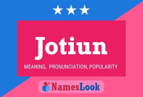 Jotiun Name Poster