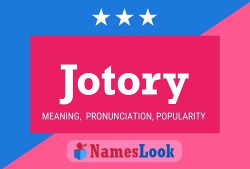 Jotory Name Poster