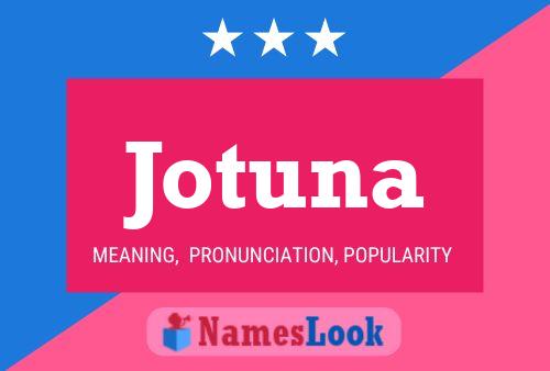 Jotuna Name Poster