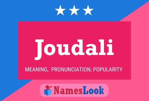 Joudali Name Poster