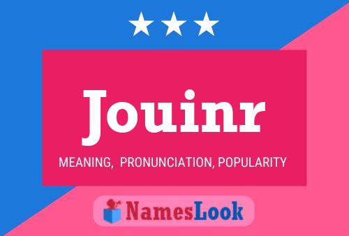 Jouinr Name Poster