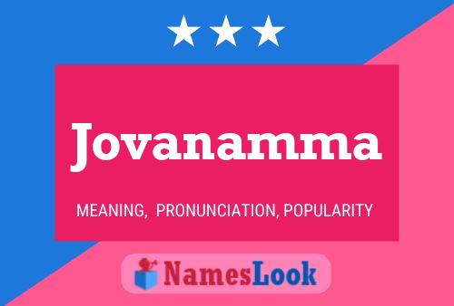 Jovanamma Name Poster