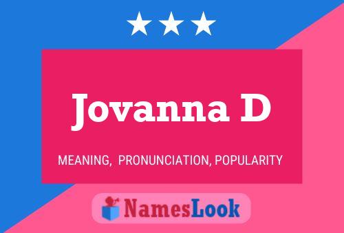 Jovanna D Name Poster