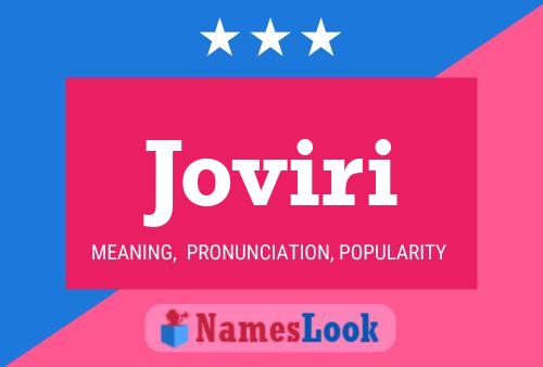 Joviri Name Poster