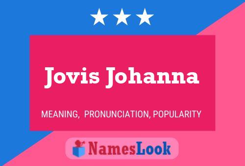 Jovis Johanna Name Poster