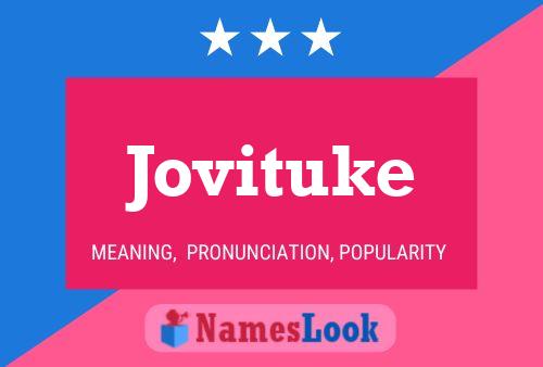 Jovituke Name Poster