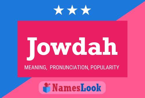 Jowdah Name Poster