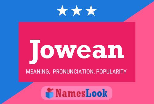 Jowean Name Poster