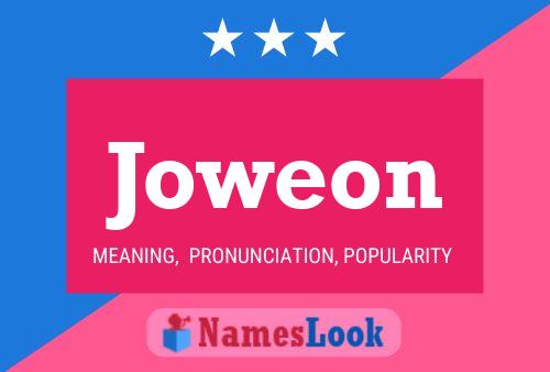 Joweon Name Poster