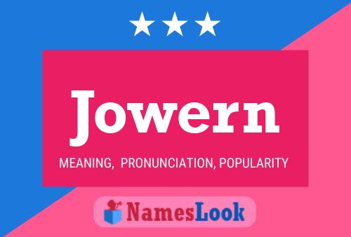 Jowern Name Poster