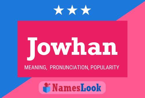 Jowhan Name Poster