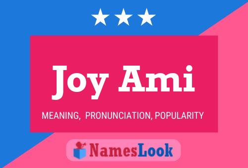 Joy Ami Name Poster