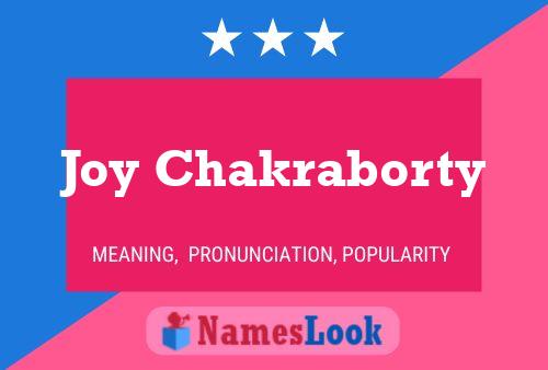 Joy Chakraborty Name Poster