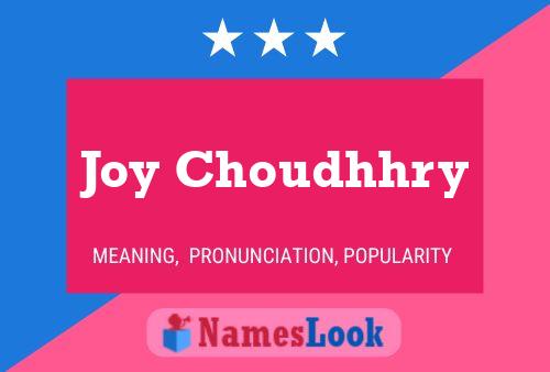 Joy Choudhhry Name Poster