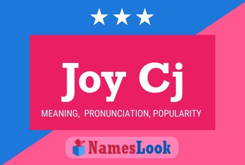 Joy Cj Name Poster