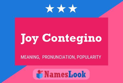 Joy Contegino Name Poster