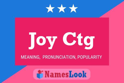 Joy Ctg Name Poster