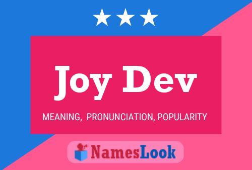 Joy Dev Name Poster