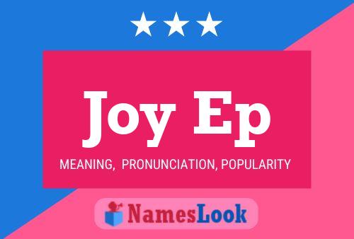 Joy Ep Name Poster