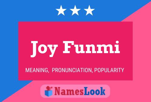 Joy Funmi Name Poster