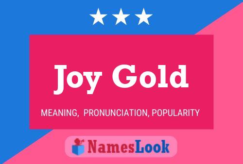 Joy Gold Name Poster