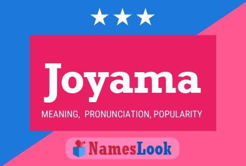 Joyama Name Poster