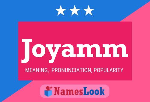 Joyamm Name Poster