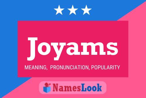 Joyams Name Poster