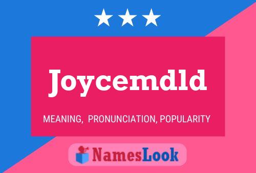 Joycemdld Name Poster