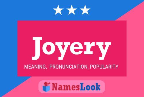 Joyery Name Poster