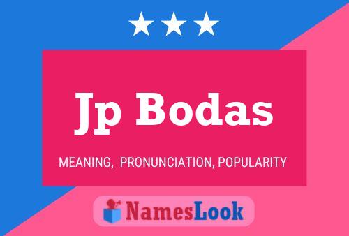 Jp Bodas Name Poster