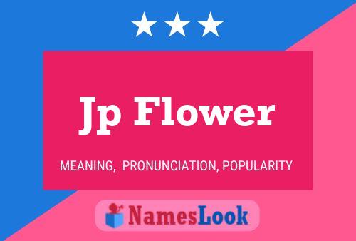 Jp Flower Name Poster