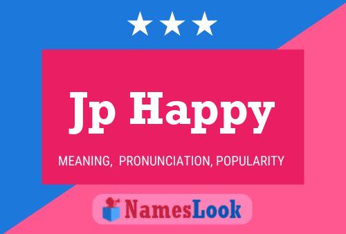 Jp Happy Name Poster