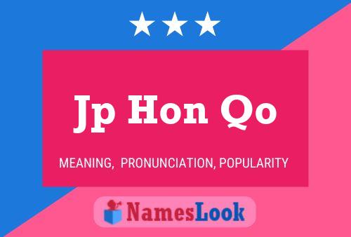 Jp Hon Qo Name Poster