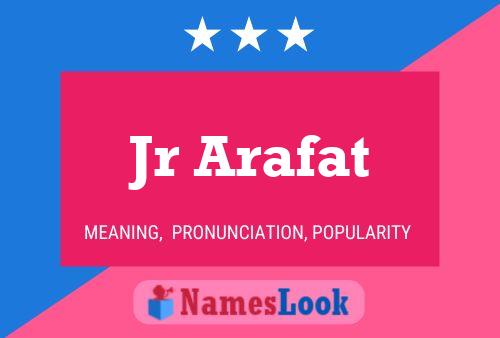 Jr Arafat Name Poster