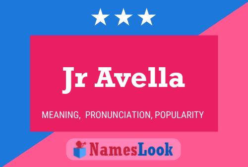 Jr Avella Name Poster