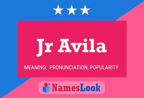 Jr Avila Name Poster