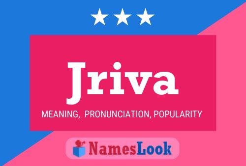 Jriva Name Poster