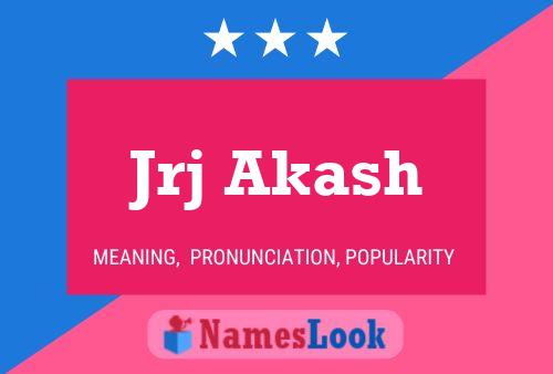 Jrj Akash Name Poster