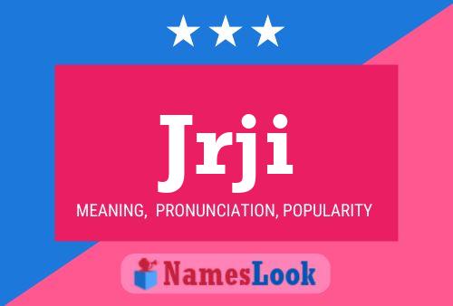 Jrji Name Poster