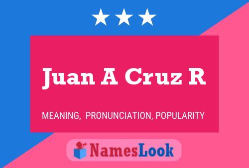 Juan A Cruz R Name Poster