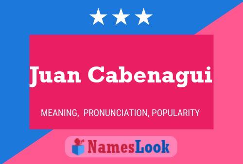 Juan Cabenagui Name Poster