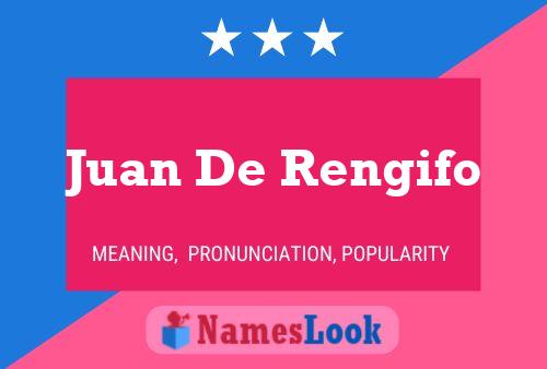 Juan De Rengifo Name Poster