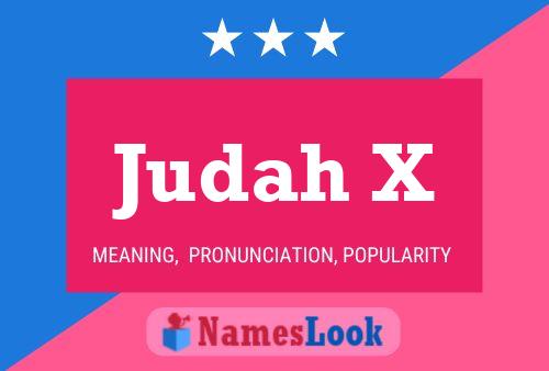 Judah X Name Poster